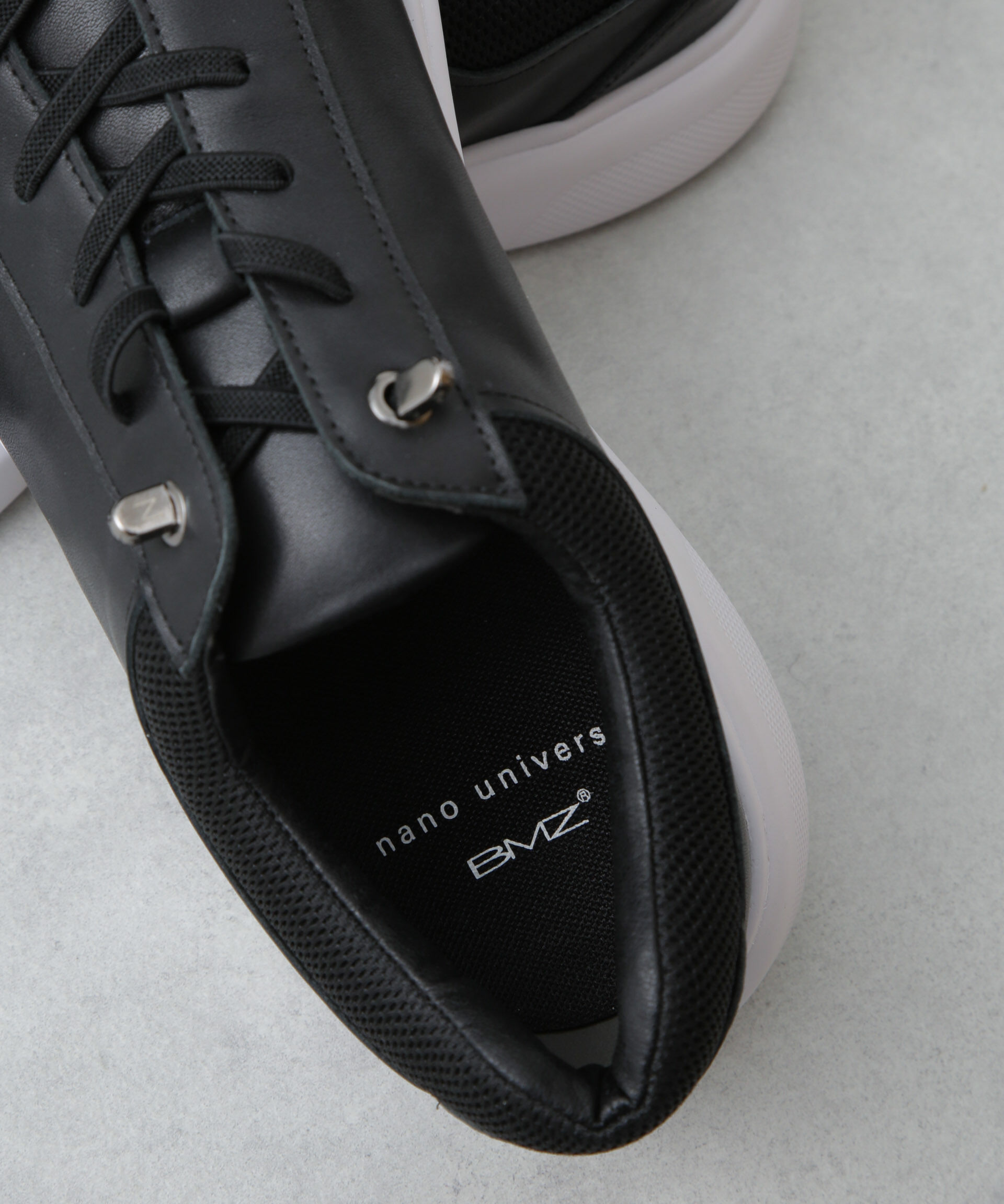 nano･universe「「N SERIES」アクティブレザースニーカー&times;BMZソール」|スニーカー|