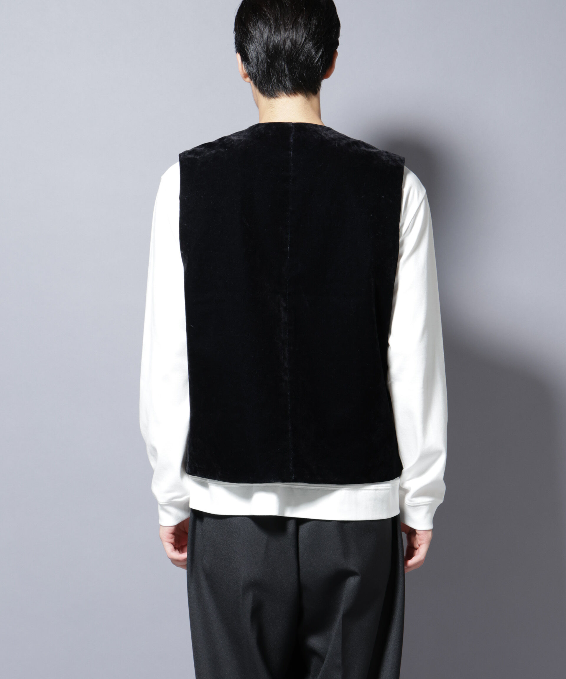 nano･universe「フロッキーデニム  ZIPベスト 」|ダウンベスト・ベスト|