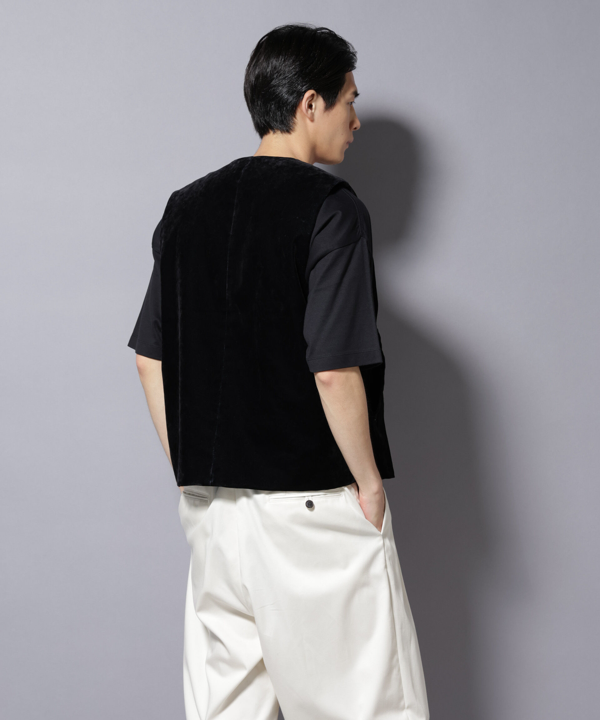 nano･universe「フロッキーデニム  ZIPベスト 」|ダウンベスト・ベスト|