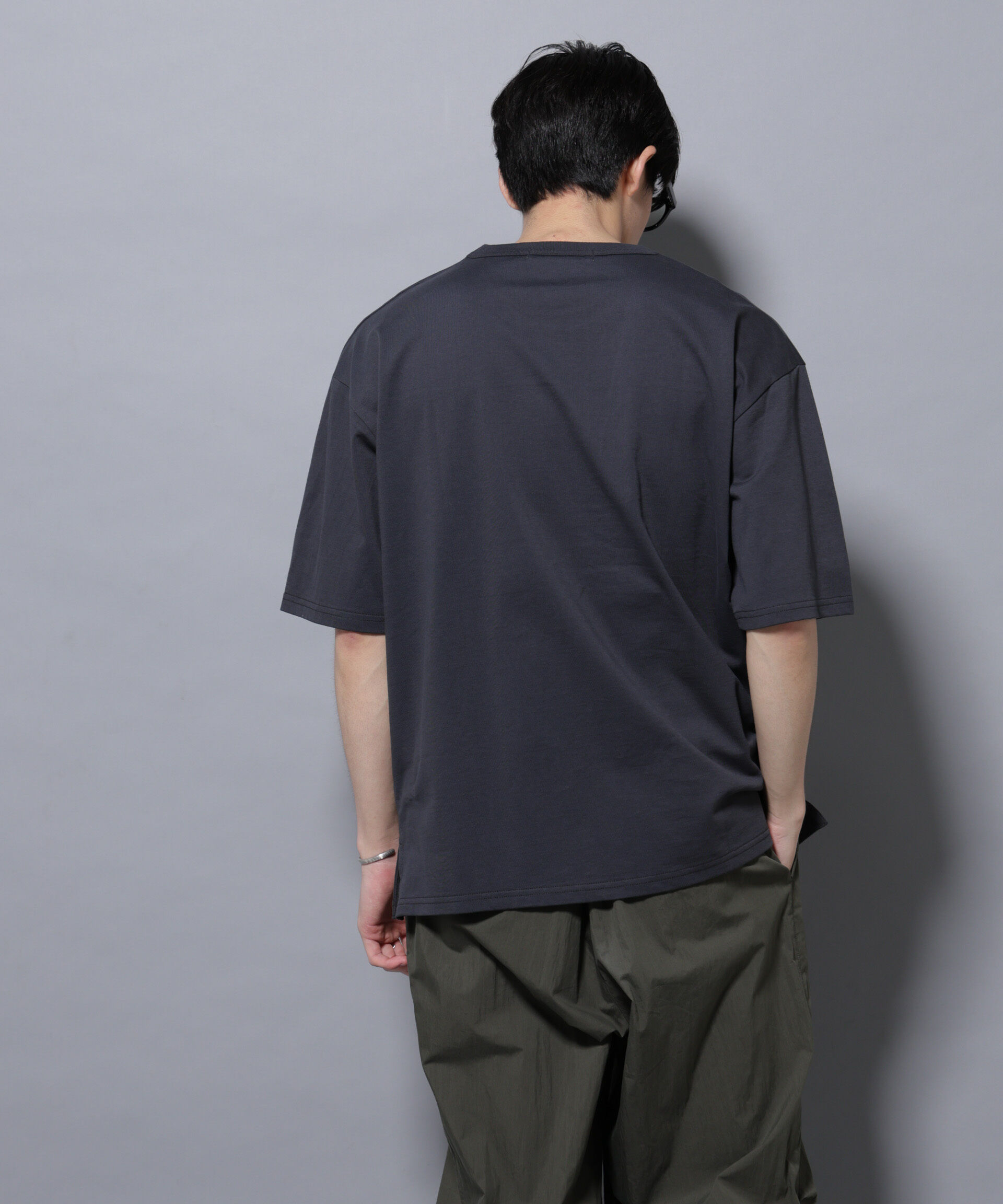 nano･universe「リラックスフットボールＴシャツ 半袖」|Tシャツ・カットソー|