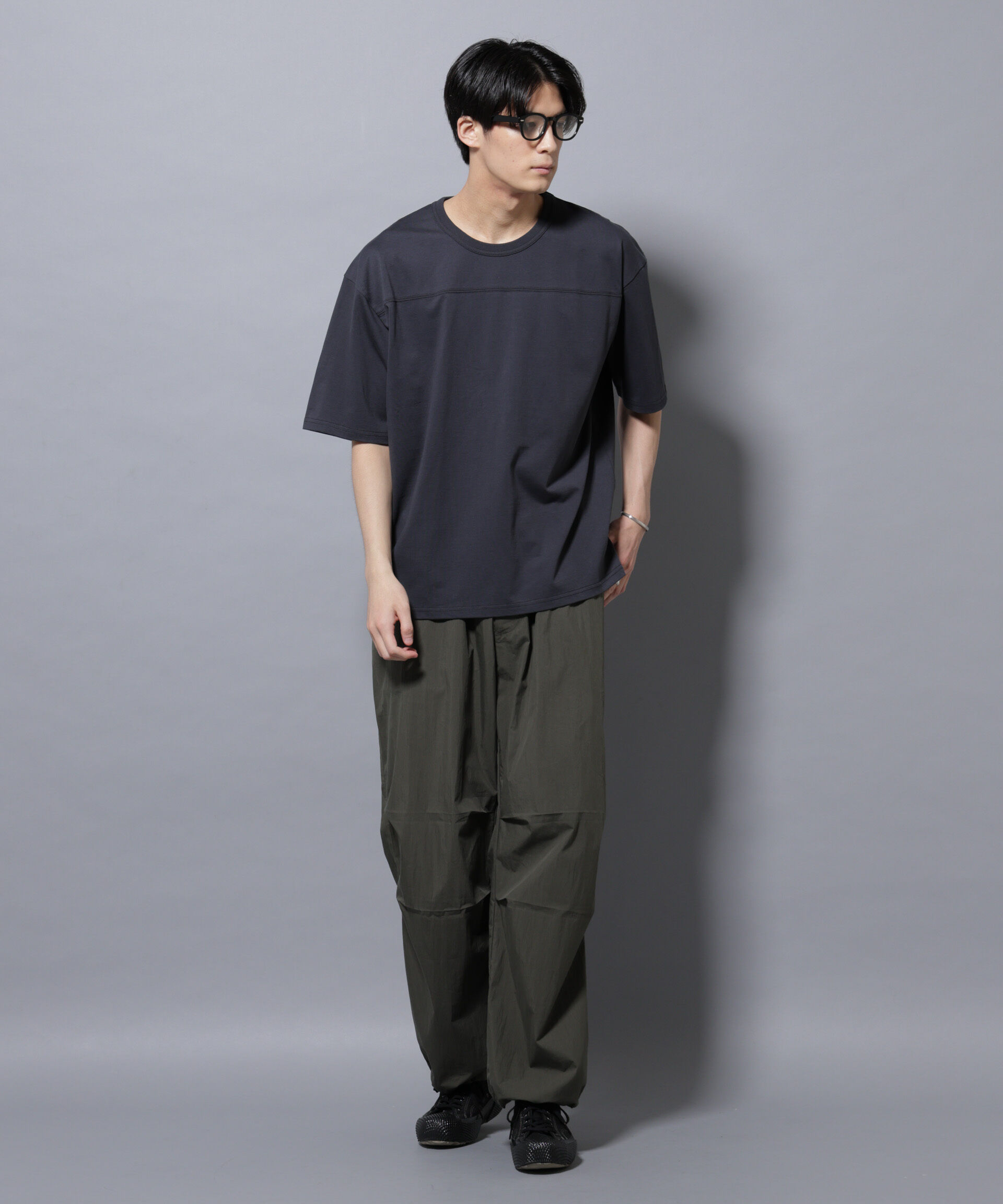 nano･universe「リラックスフットボールＴシャツ 半袖」|Tシャツ・カットソー|