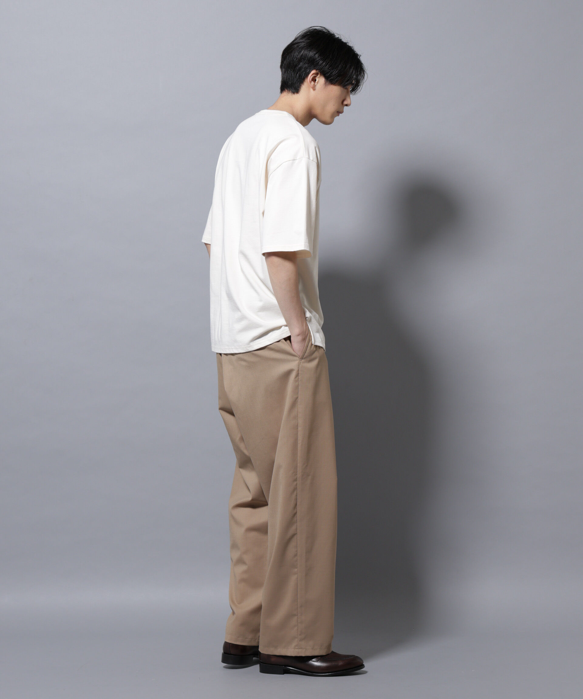 nano･universe「リラックスフットボールＴシャツ 半袖」|Tシャツ・カットソー|