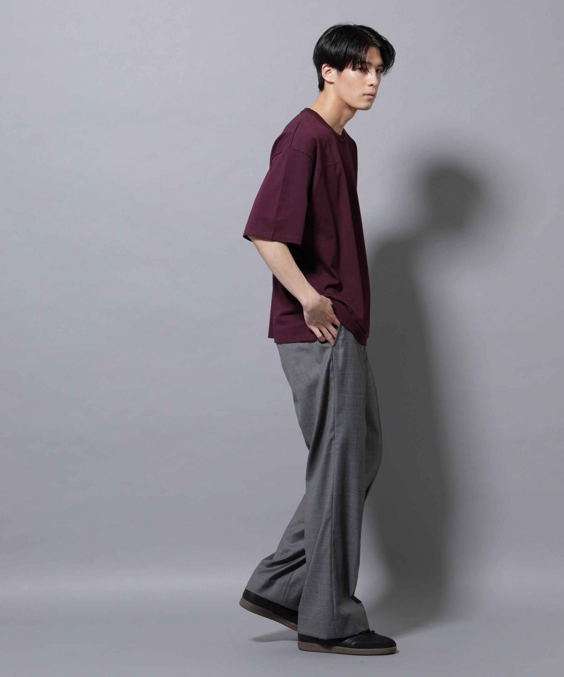 nano･universe「リラックスフットボールＴシャツ 半袖」|Tシャツ・カットソー|