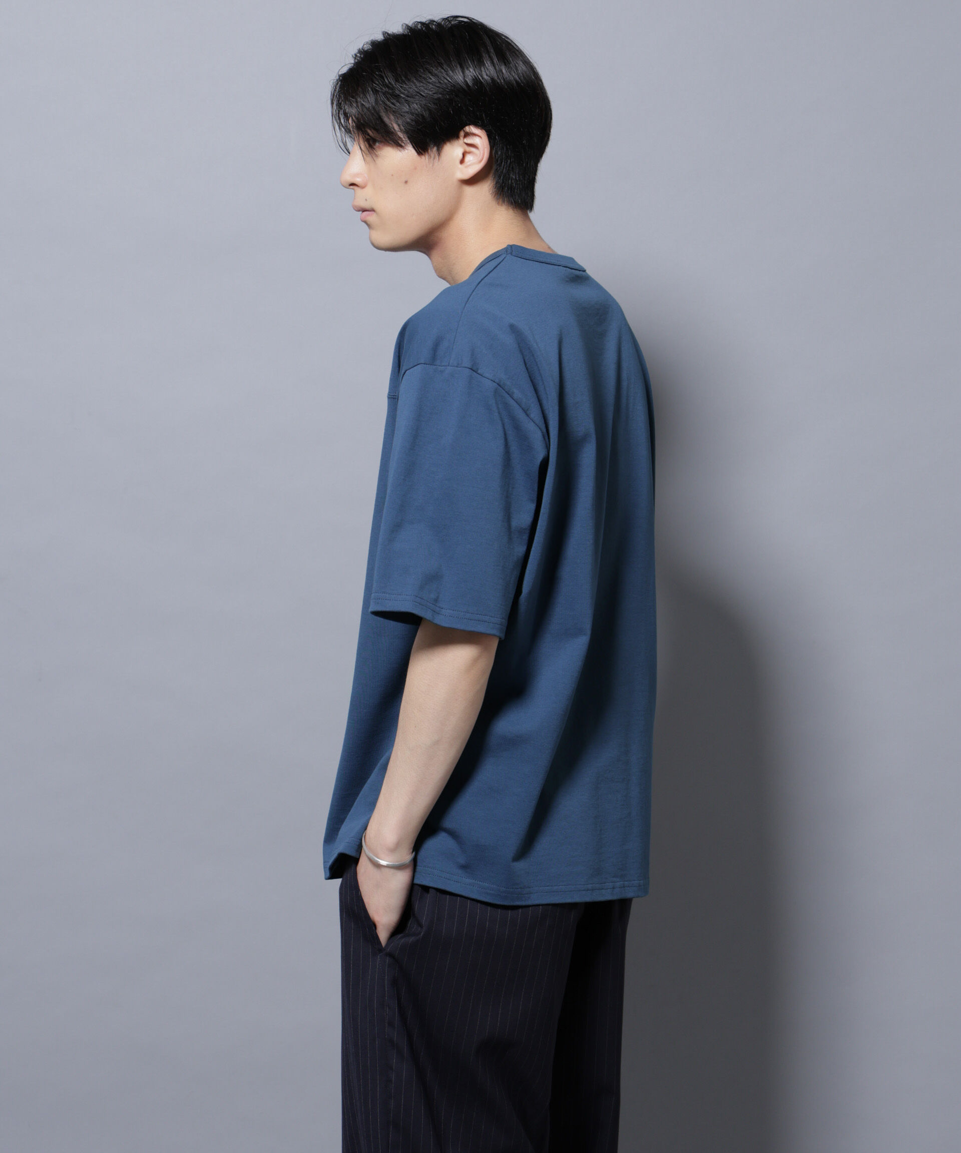 nano･universe「リラックスフットボールＴシャツ 半袖」|Tシャツ・カットソー|