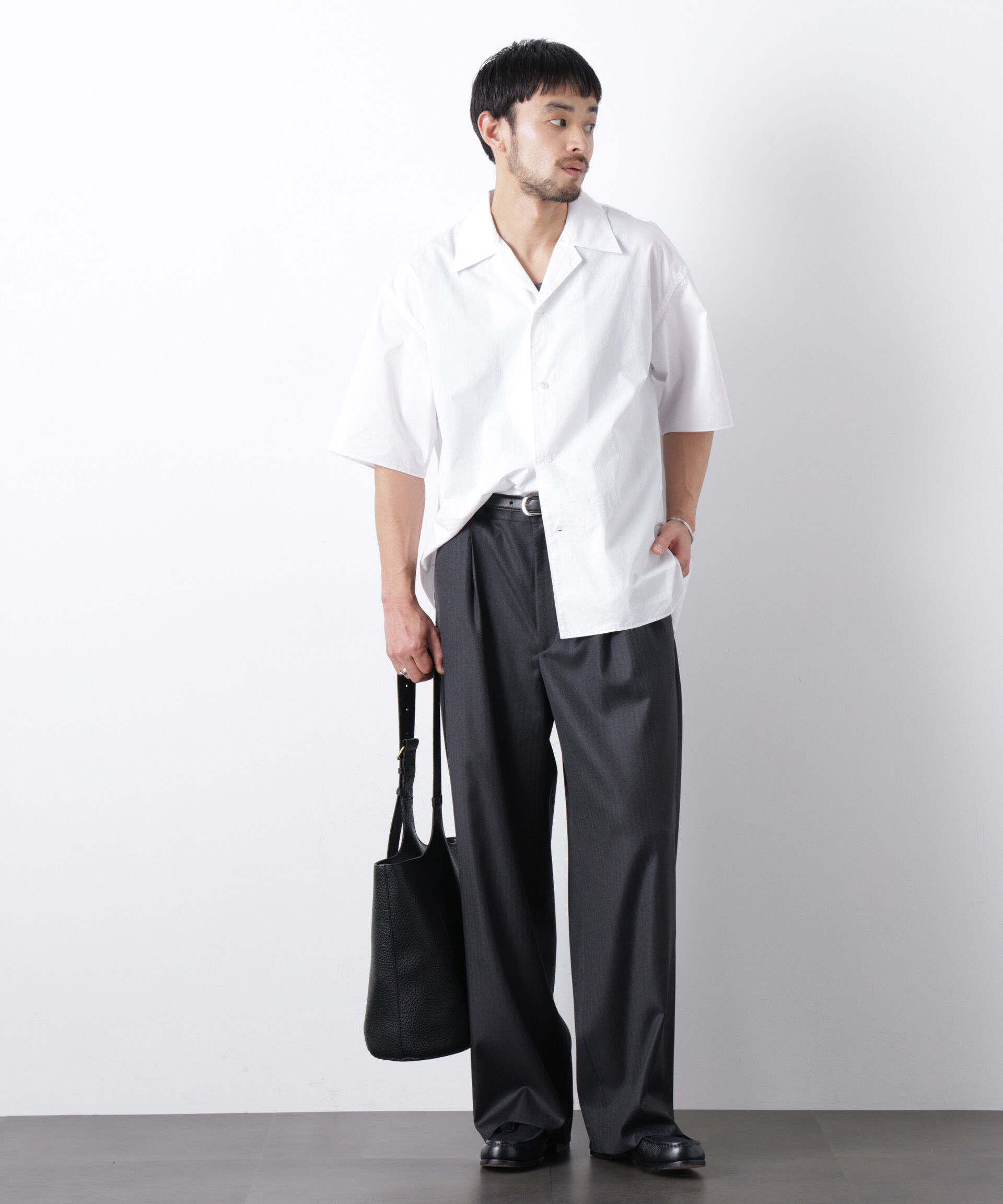 nano･universe「「OtoNANO」 タイプライター ウォッシュシャツ」|シャツ・ブラウス|