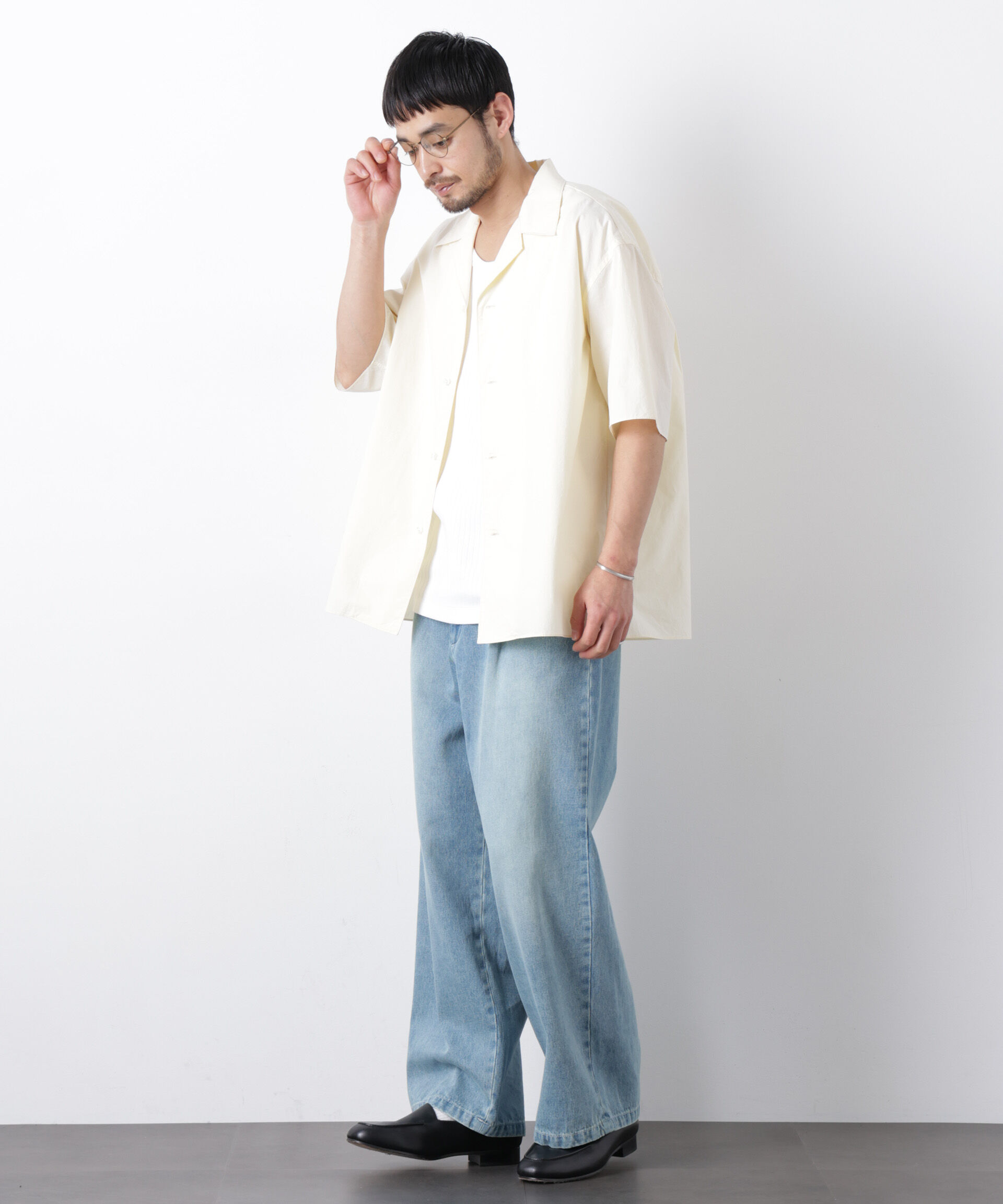 nano･universe「「OtoNANO」 タイプライター ウォッシュシャツ」|シャツ・ブラウス|