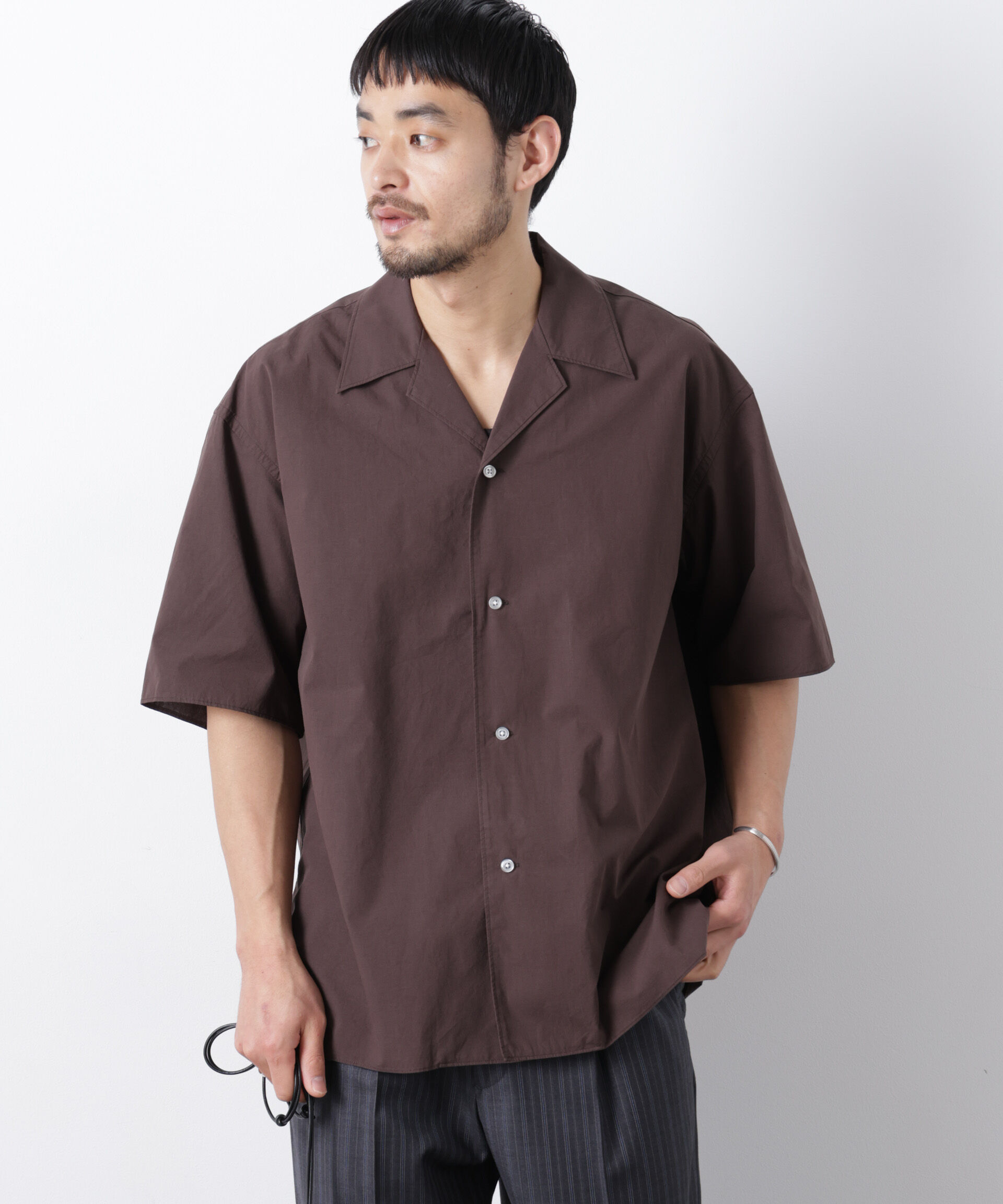 nano･universe「「OtoNANO」 タイプライター ウォッシュシャツ」|シャツ・ブラウス|