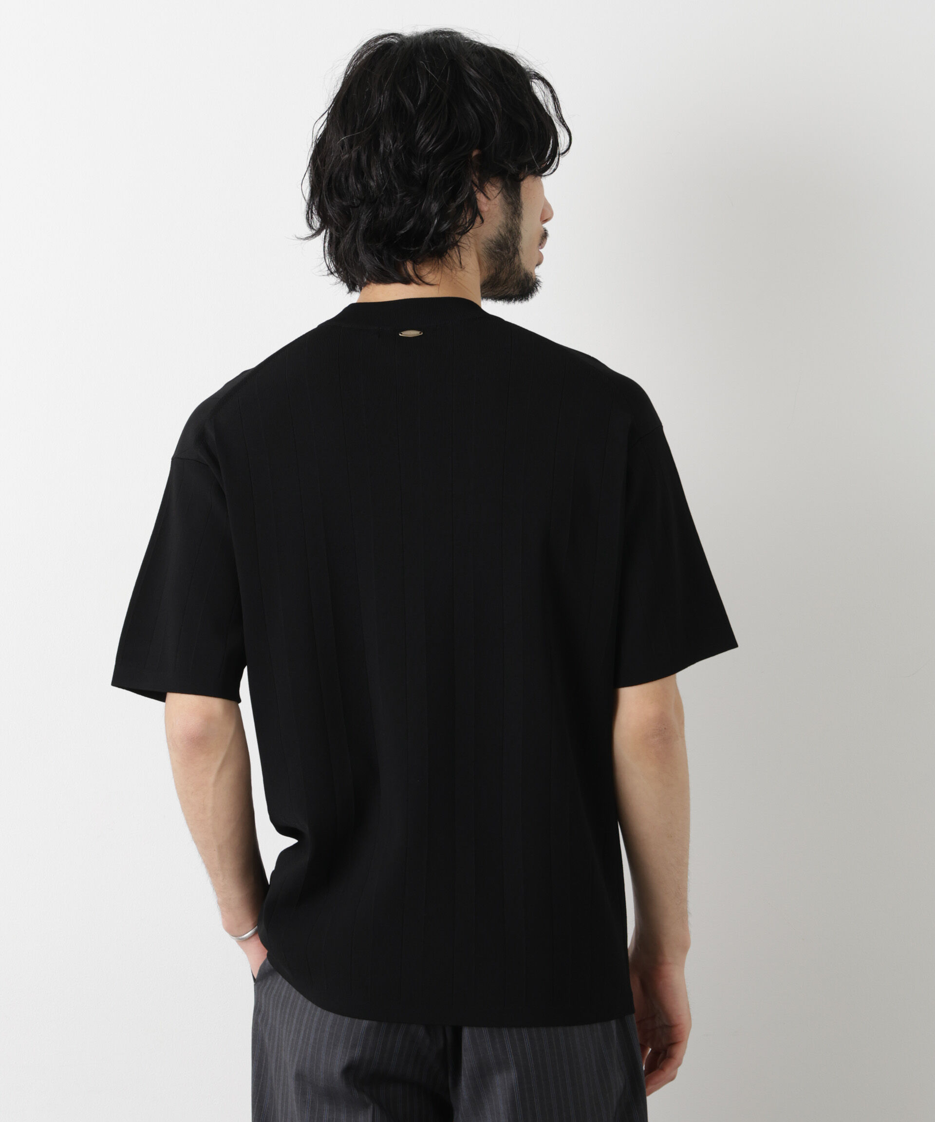 nano･universe「｢ASSEMBLANC｣ 針抜きクルーネックニット」|ニット・セーター|