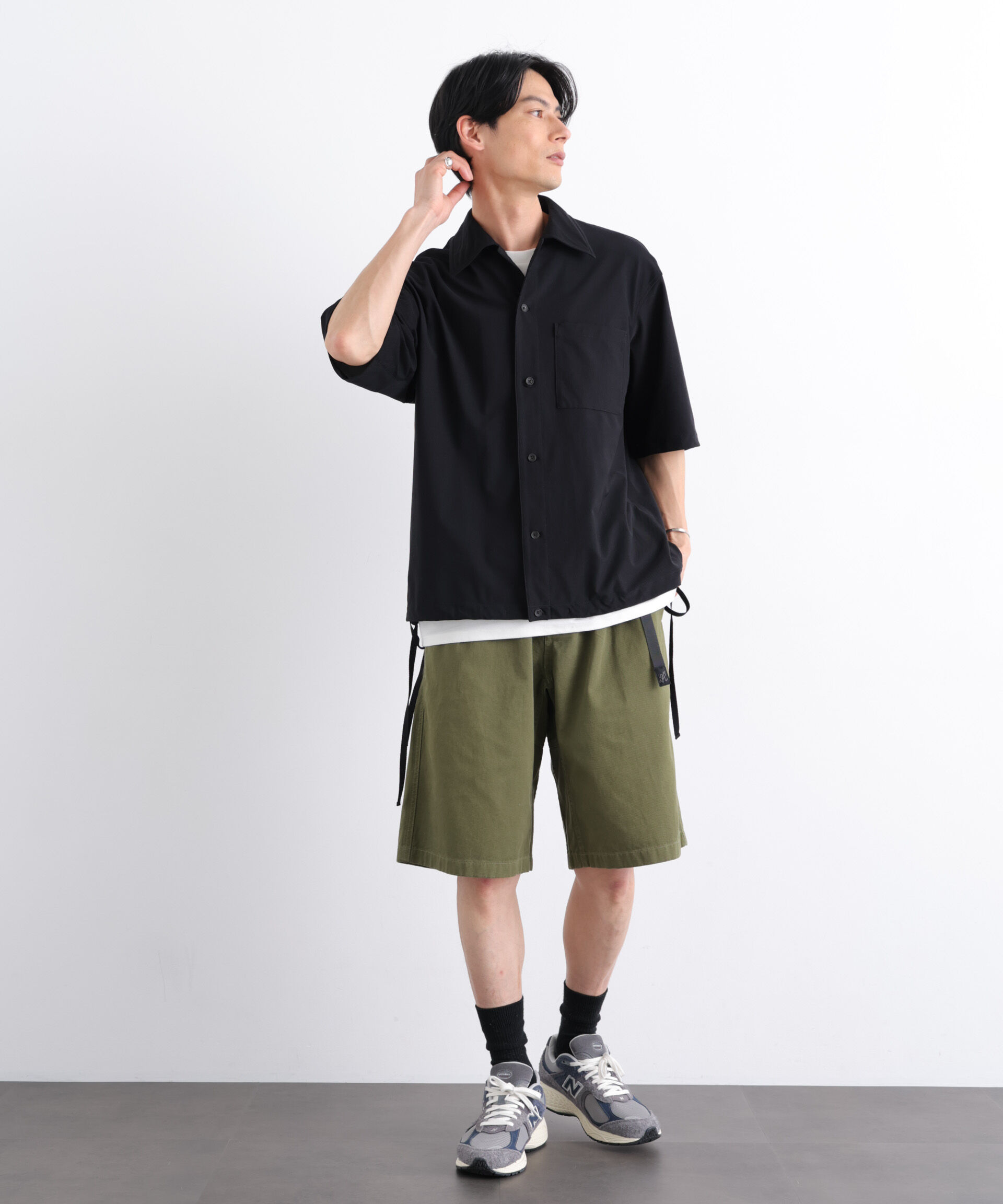 nano･universe「Gramicci/別注 Archive Big Shorts」|チノ|