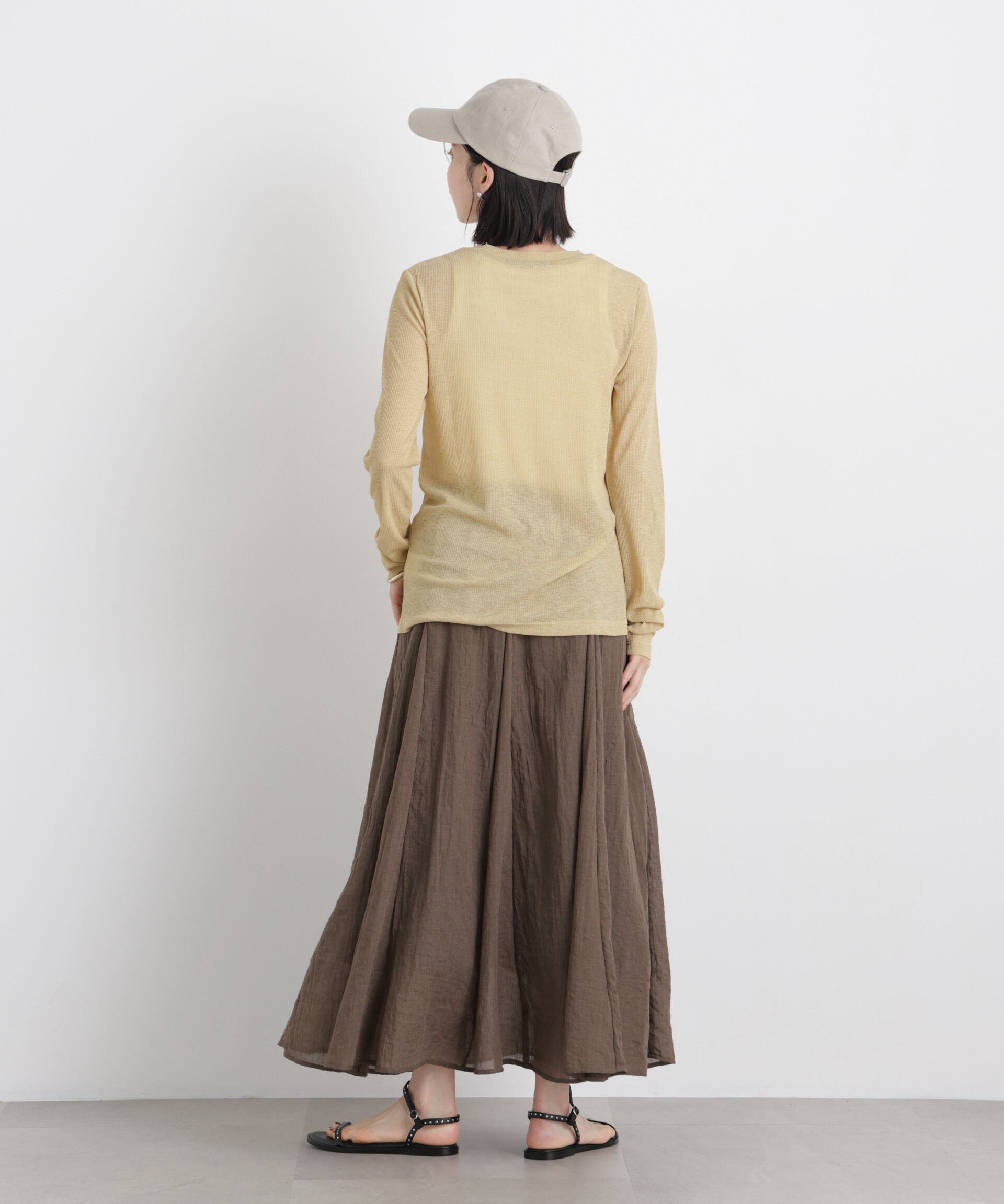 nano･universe「シアーリブカットソー多ボタンデザイントップス」|Tシャツ・カットソー|