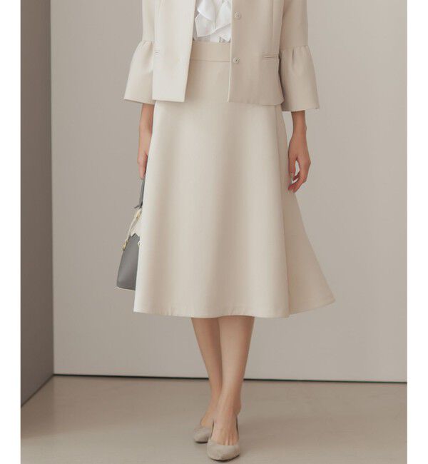 組曲「【KUMIKYOKU NAVY】コンフォータブルドレープ フレアスカート」|スカート|ｻﾝﾄﾞﾍﾞ