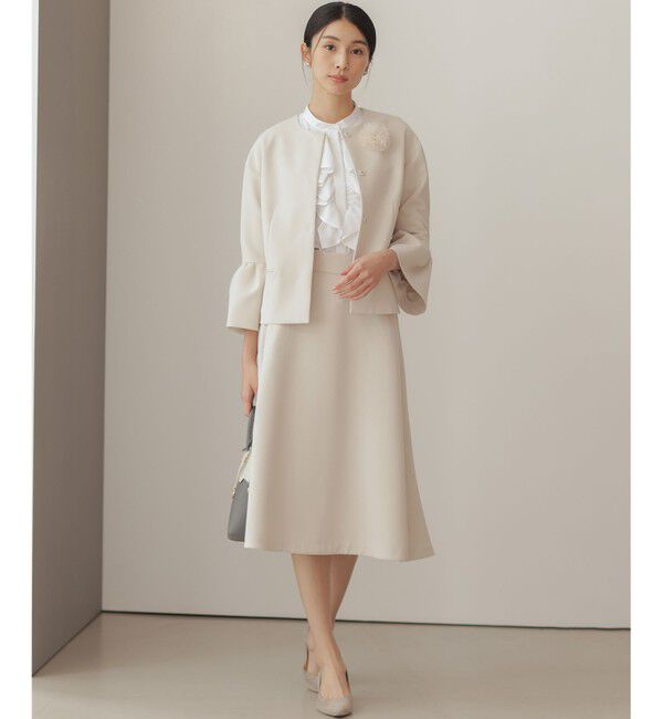 組曲「【KUMIKYOKU NAVY】コンフォータブルドレープ フレアスカート」|スカート|