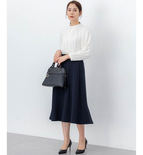 組曲「【KUMIKYOKU NAVY】コンフォータブルドレープ フレアスカート」|スカート|