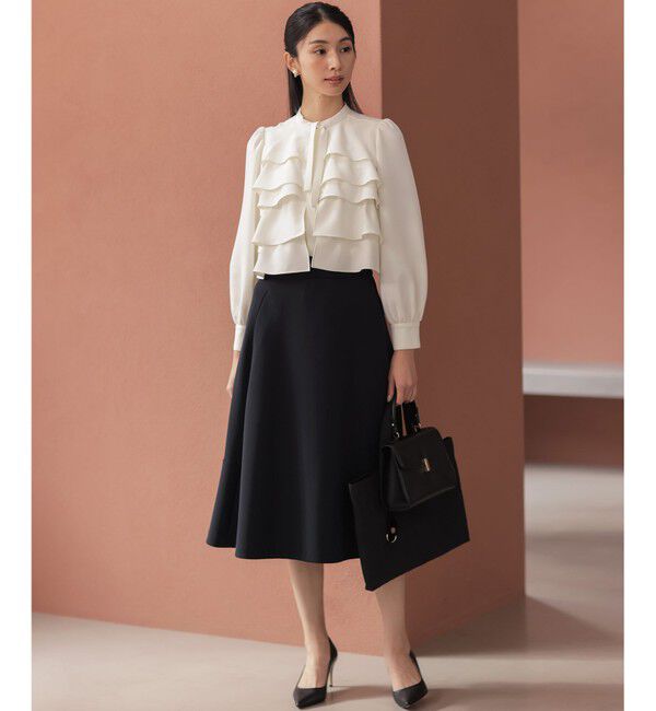 組曲「【KUMIKYOKU NAVY】コンフォータブルドレープ フレアスカート」|スカート|