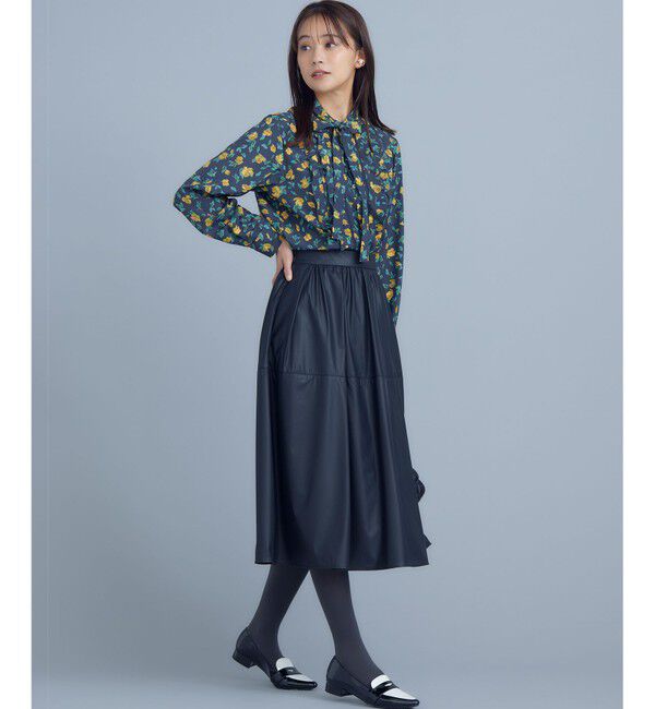 組曲「レザーライクライト タックギャザースカート」|スカート|