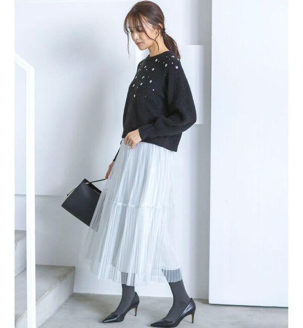 組曲「ラメチュールプリーツ スカート」|スカート|