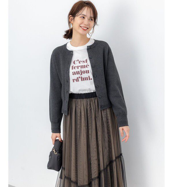 組曲「【加藤ローサさん着用】スムースストレッチジャケット カーディガン」|カーディガン|