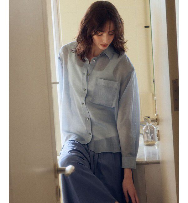 組曲「エアリーボイルシアー シャツ」|シャツ・ブラウス|