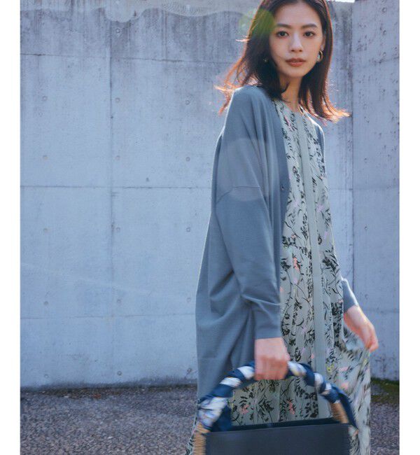 自由区「【WEB&一部店舗限定・新色追加・定番人気・着用動画あり】ハーバルフロープリント8分袖 ワンピース」|ワンピース|ｸﾞﾚｲｯｼ