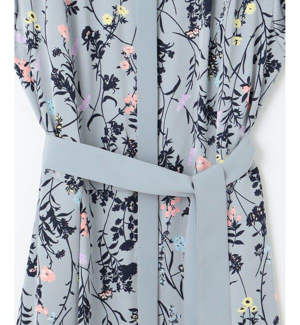 自由区「【WEB&一部店舗限定・新色追加・定番人気・着用動画あり】ハーバルフロープリント8分袖 ワンピース」|ワンピース|