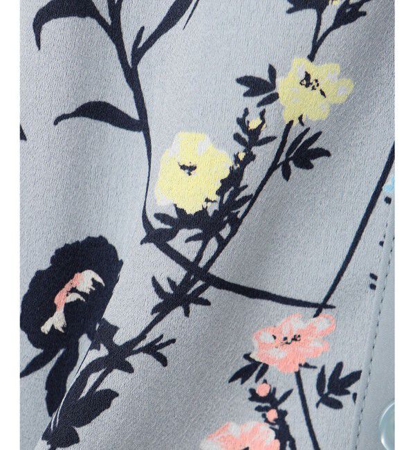 自由区「【WEB&一部店舗限定・新色追加・定番人気・着用動画あり】ハーバルフロープリント8分袖 ワンピース」|ワンピース|