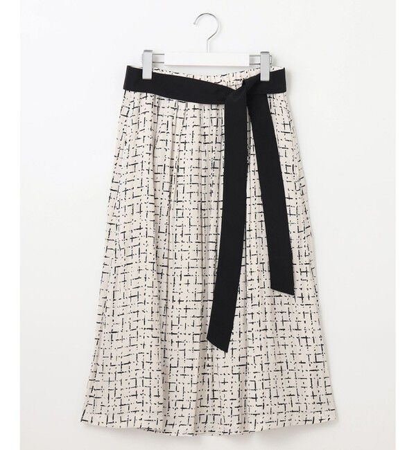 自由区「【セットアップ対応・ウエストゴム】スクラッチチェックプリント スカート」|スカート|