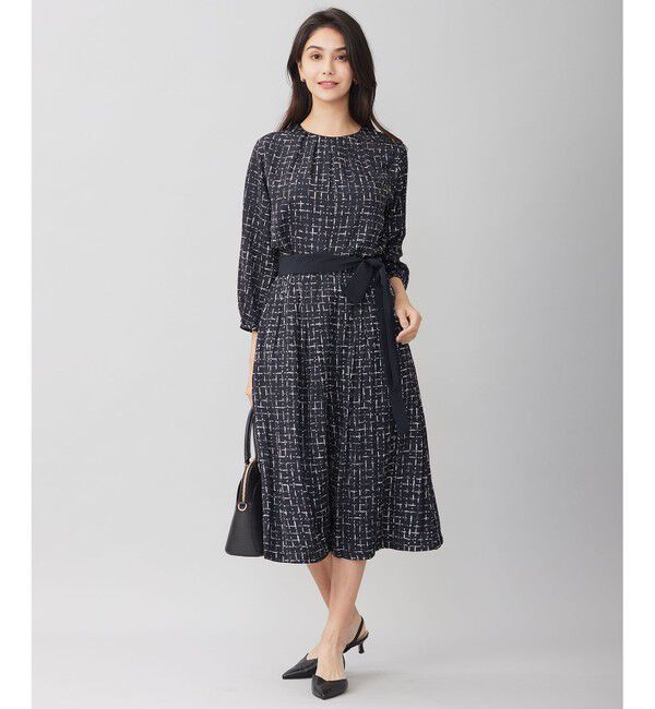 自由区「【セットアップ対応・ウエストゴム】スクラッチチェックプリント スカート」|スカート|