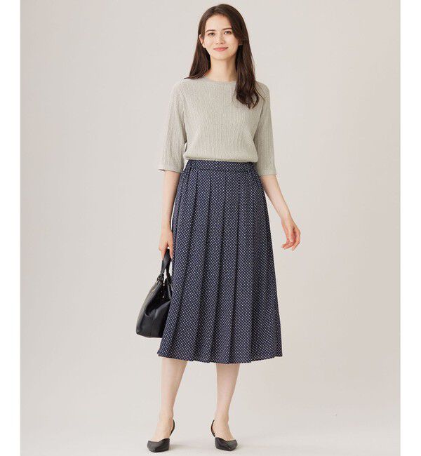 自由区「【セットアップ対応・洗える】サテンアムンゼン スカート」|スカート|