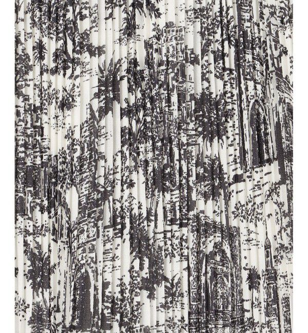 自由区「【カタログ掲載・洗える】ランドスケーププリント スカート」|スカート|