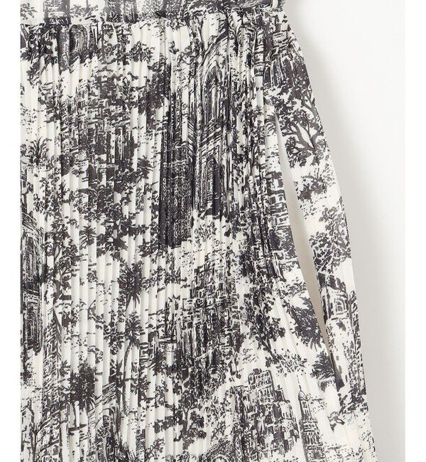 自由区「【カタログ掲載・洗える】ランドスケーププリント スカート」|スカート|