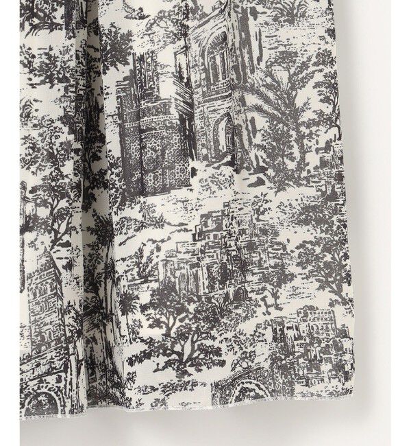 自由区「【カタログ掲載・洗える】ランドスケーププリント スカート」|スカート|