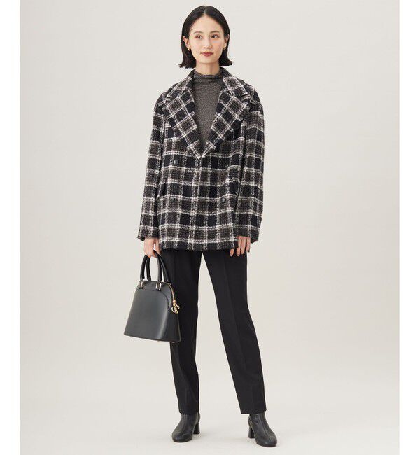 自由区「BALLIループミルドチェック コート」|その他|