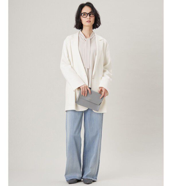 自由区「【洗える】ライトネップツイルジャケット コート」|テーラードジャケット|