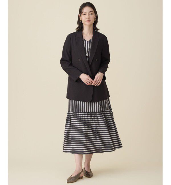 自由区「【セットアップ対応】リネンライクシンセティックテーラード ジャケット」|テーラードジャケット|