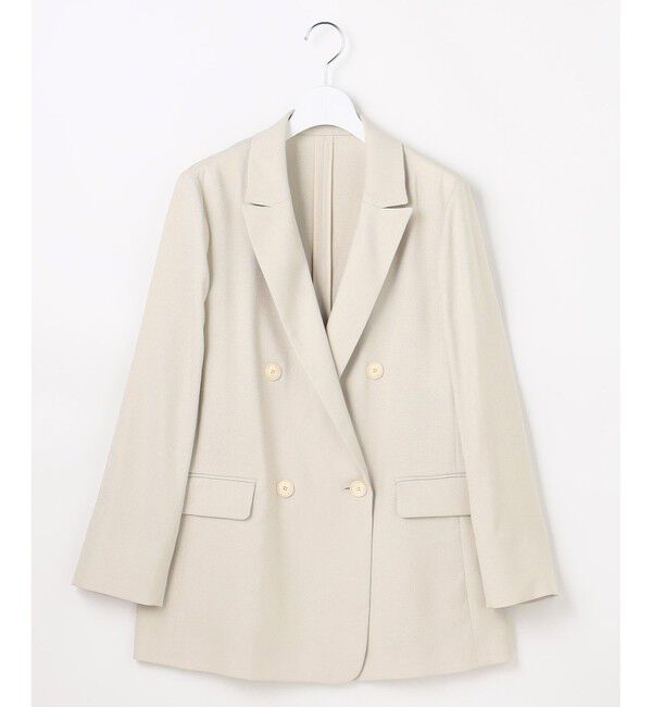 自由区「【セットアップ対応】リネンライクシンセティックテーラード ジャケット」|テーラードジャケット|