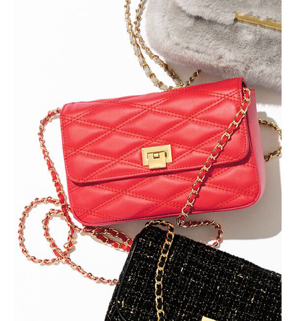 23区「【Oggi10月号掲載】キルティング ショルダーバッグ」|ショルダー・メッセンジャー|オレンジ系