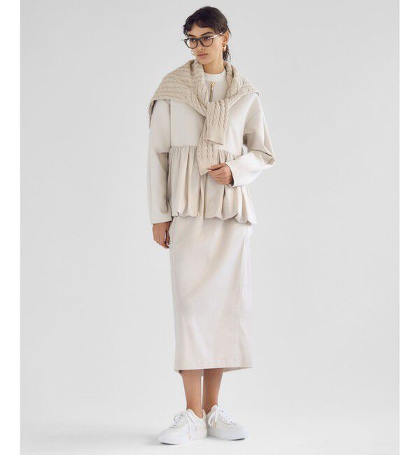 23区「【Oggi5月号掲載/洗える】プレミアムビオコットン 半袖 ニット」|ニット・セーター|