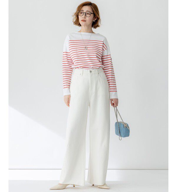 23区「【SLOW/一部店舗限定】LIGHT DENIM バレルワイド パンツ」|デニム|