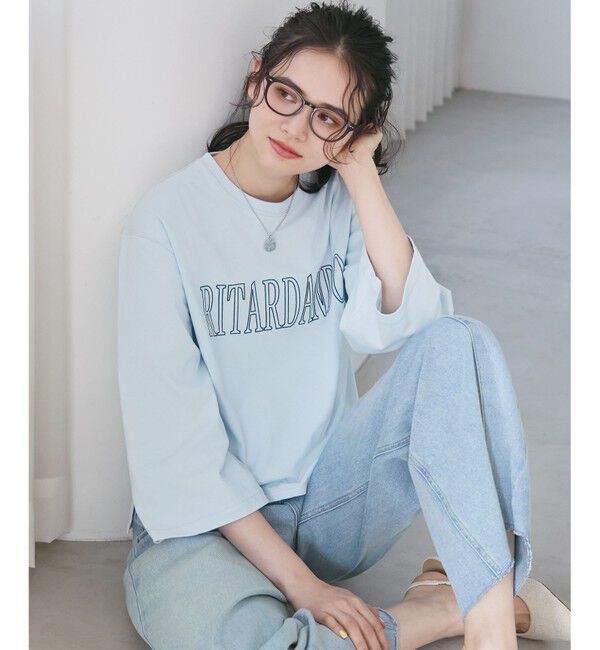 23区「【SLOW/一部店舗限定】LIGHT DENIM バレルワイド パンツ」|デニム|