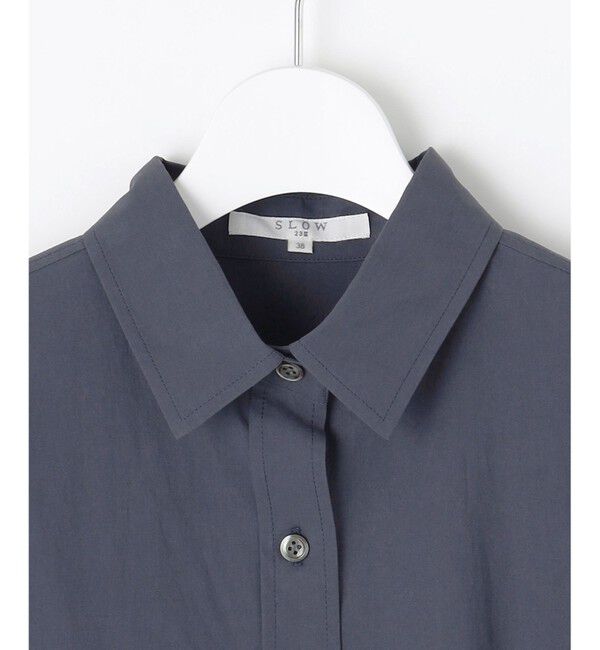 23区「【SLOW/一部店舗限定】タンブラーコットンブロード シャツワンピース」|ワンピース|