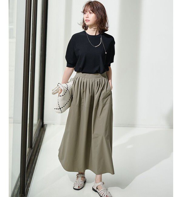 23区「【洗える】レーヨンポリエステルストレッチ ドルマン ニット」|ニット・セーター|