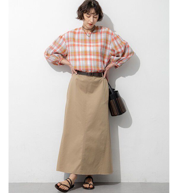 23区「【WEB&一部店舗限定カラーあり】ストレッチギャバ チノ スカート」|スカート|