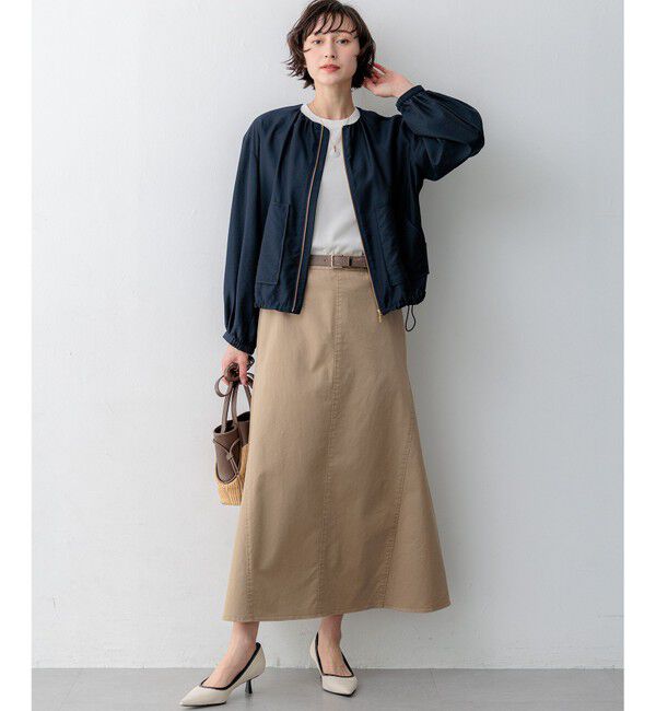 23区「【WEB&一部店舗限定カラーあり】ストレッチギャバ チノ スカート」|スカート|