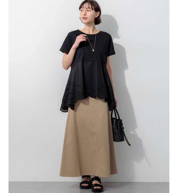 23区「【WEB&一部店舗限定カラーあり】ストレッチギャバ チノ スカート」|スカート|