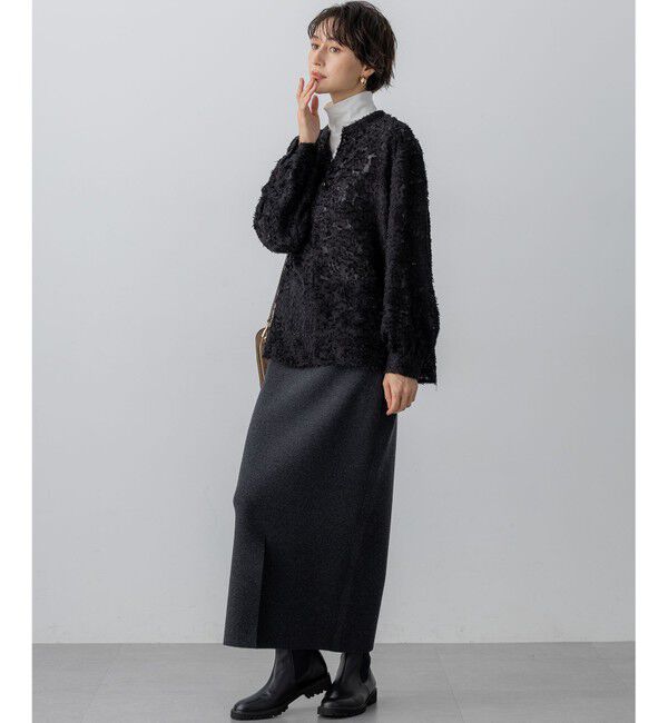 23区「【VERY掲載/洗える】カシミヤブレンド Iライン ニットスカート」|スカート|