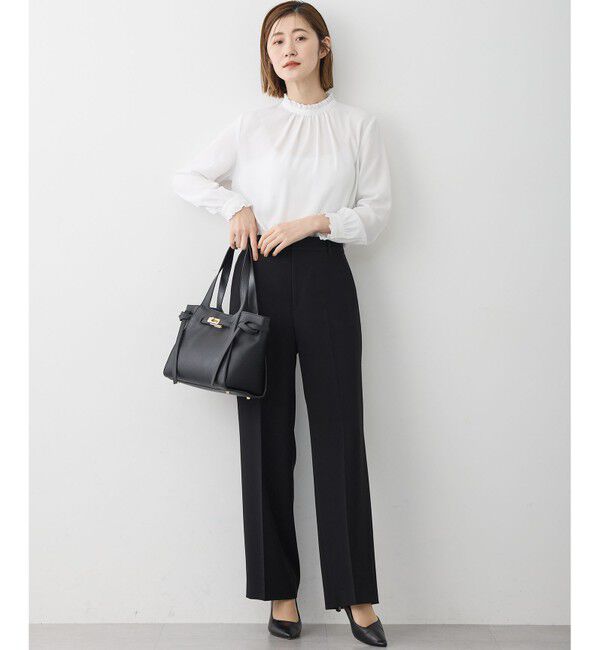 23区「【VERY掲載】バックサテンアムンゼン フリルデザインシャツ」|シャツ・ブラウス|