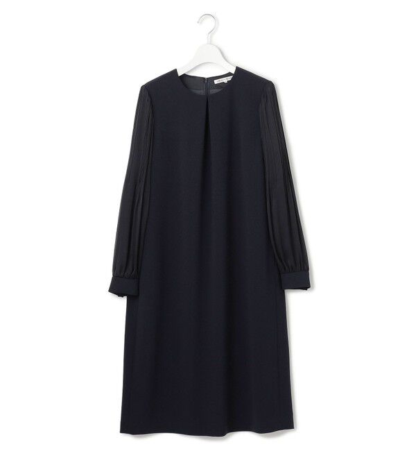 23区「【セットアップ対応/洗える】トリアセダブルジョーゼット シフォンスリーブ ワンピース」|ワンピース|
