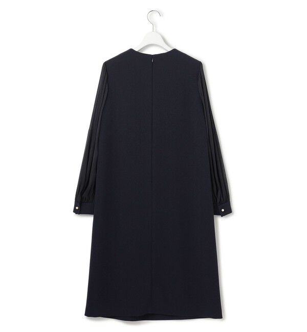 23区「【セットアップ対応/洗える】トリアセダブルジョーゼット シフォンスリーブ ワンピース」|ワンピース|