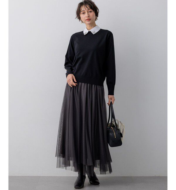 23区「【WEB&一部店舗限定】ビジューデザイン 2WAY ニット」|ニット・セーター|