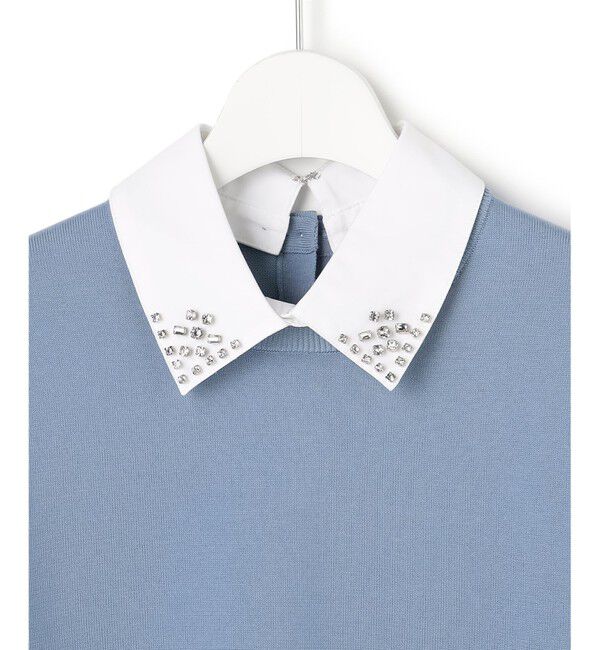 23区「【WEB&一部店舗限定】ビジューデザイン 2WAY ニット」|ニット・セーター|